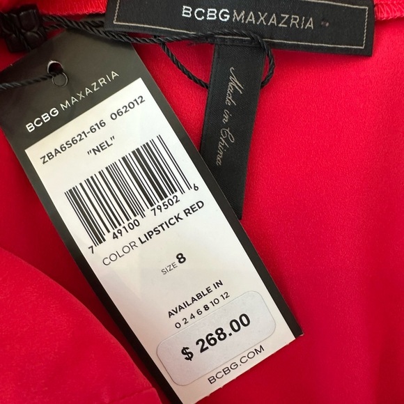 BCBGMaxAzria Nel Lipstick Red Lace Cocktail Dress - Picture 11 of 13